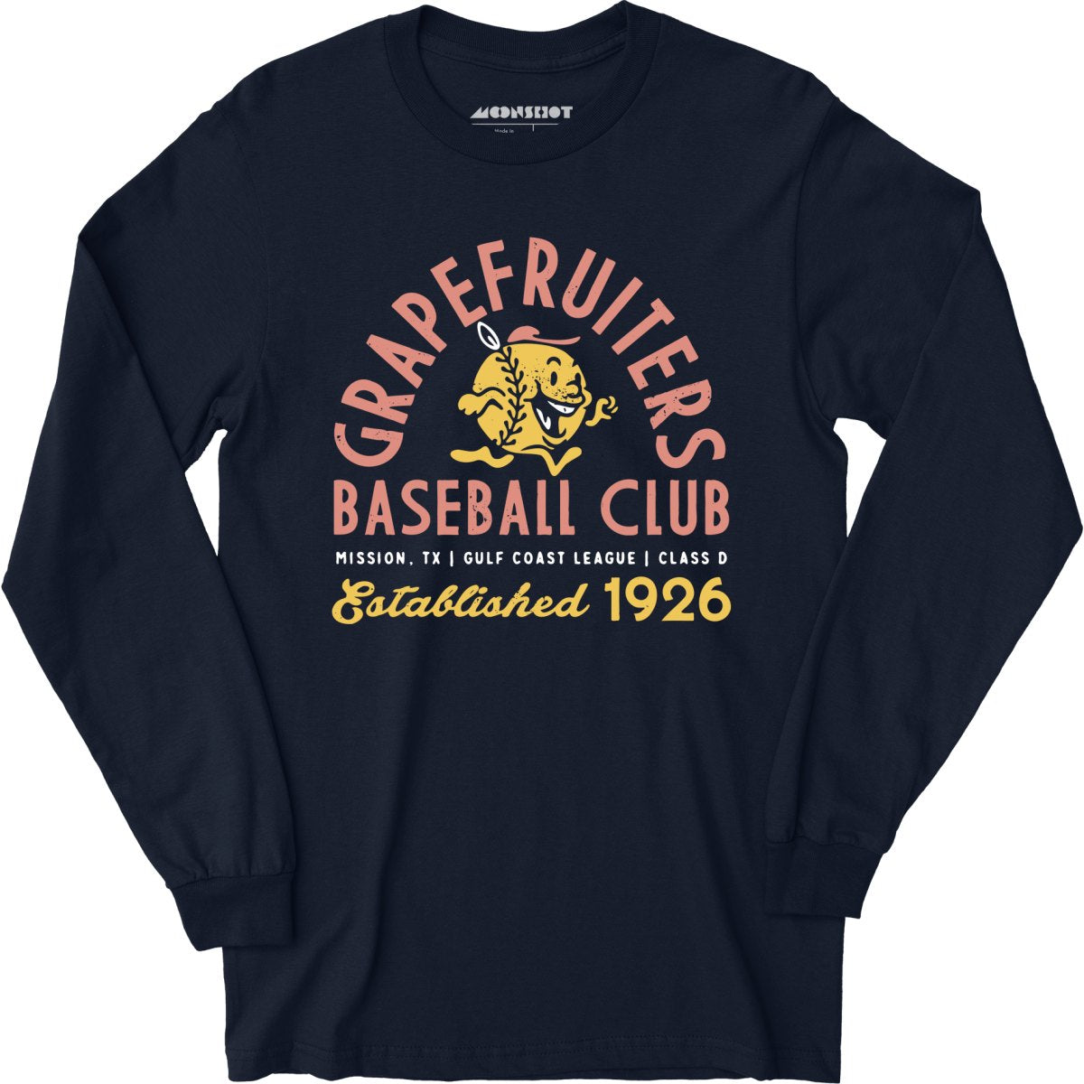 Mission Grapefruiters - Texas - Vintage Defunct Baseball Teams - Long Sleeve T-Shirt