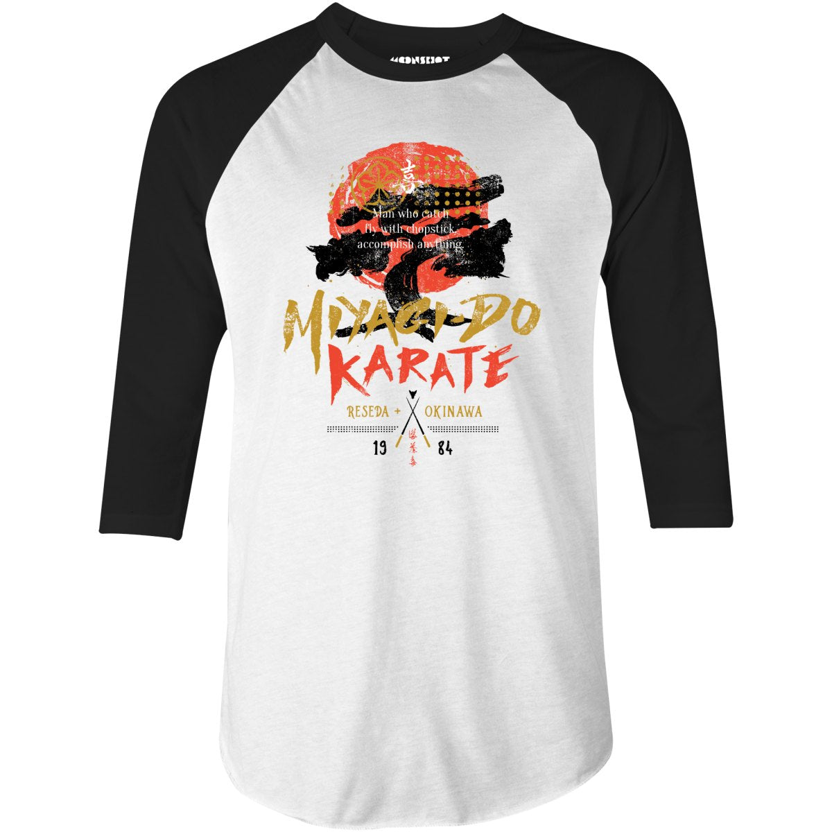 Miyagi-Do Karate - 3/4 Sleeve Raglan T-Shirt