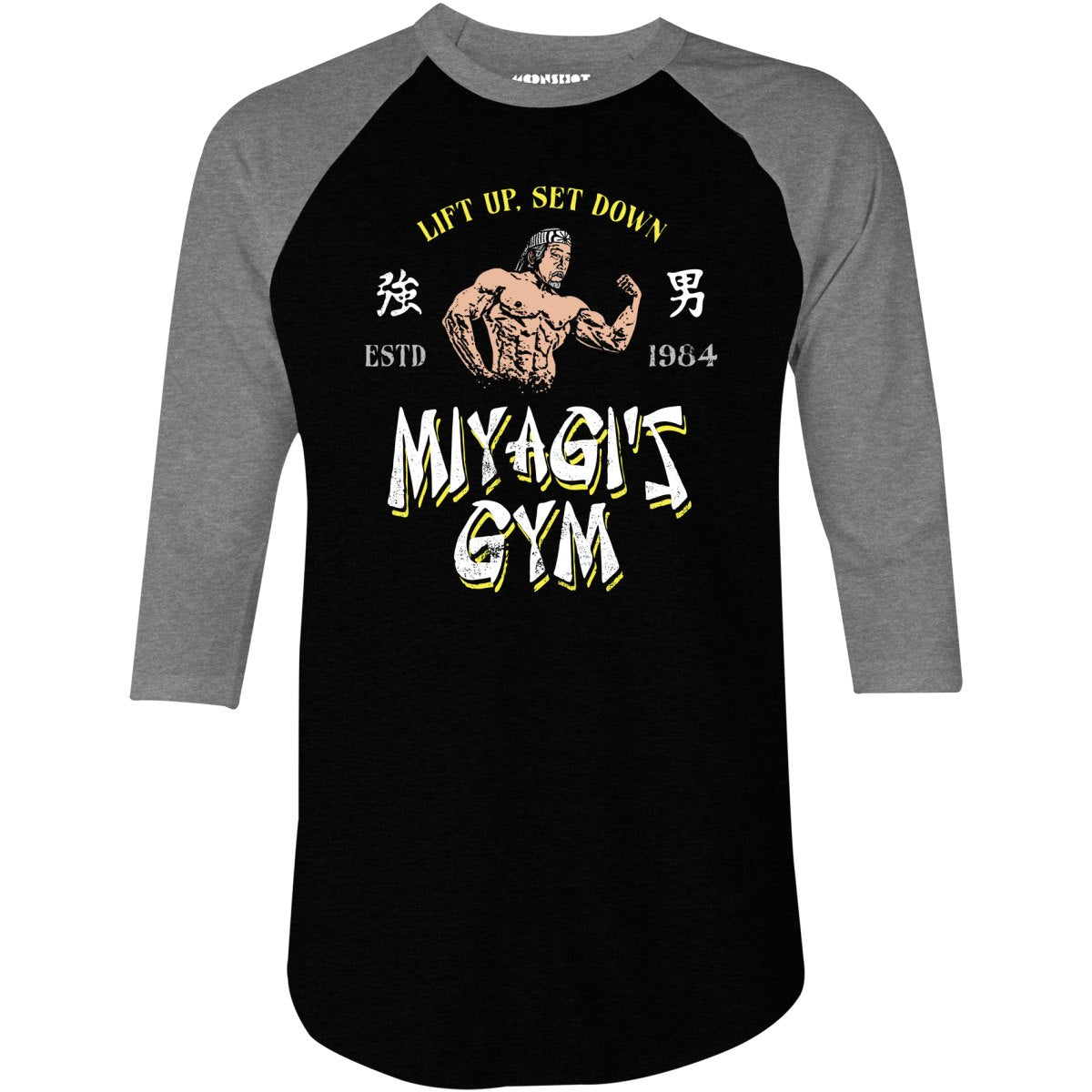 Miyagi's Gym - 3/4 Sleeve Raglan T-Shirt