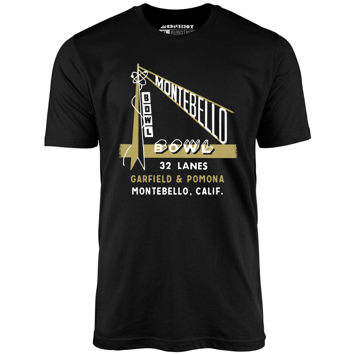 Montebello Bowl - Montebello, CA - Vintage Bowling Alley - Unisex T-Shirt