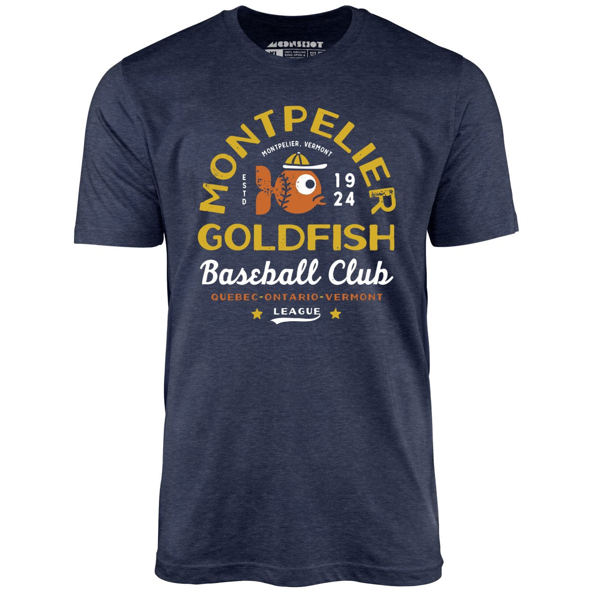 Montpelier Goldfish - Vermont - Vintage Defunct Baseball Teams - Unisex T-Shirt