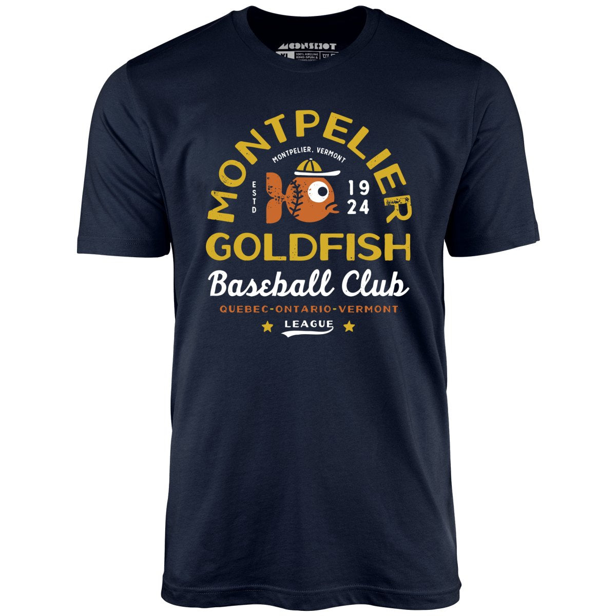 Montpelier Goldfish - Vermont - Vintage Defunct Baseball Teams - Unisex T-Shirt