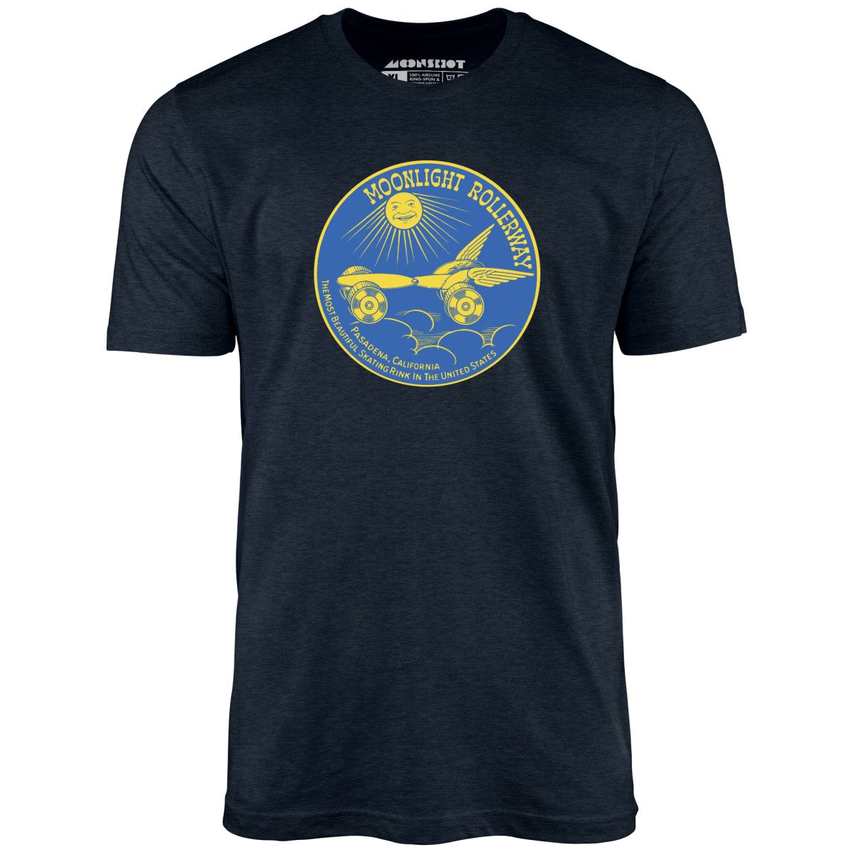 Moonlight Rollerway - Pasadena, CA - Vintage Roller Rink - Unisex T-Shirt