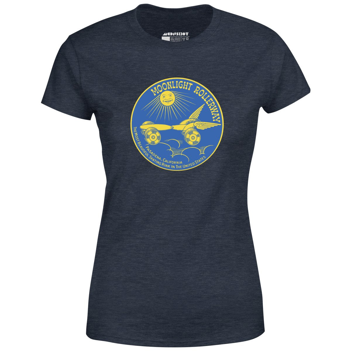 Moonlight Rollerway - Pasadena, CA - Vintage Roller Rink - Women's T-Shirt