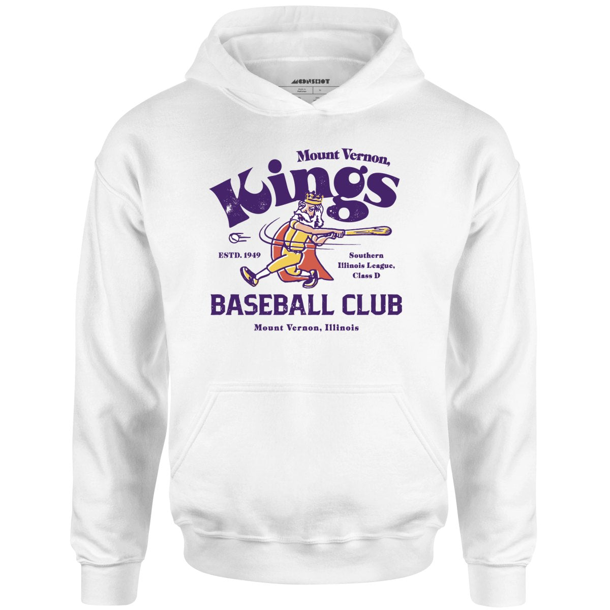 Mount Vernon Kings - Illinois - Vintage Defunct Baseball Teams - Unisex Hoodie