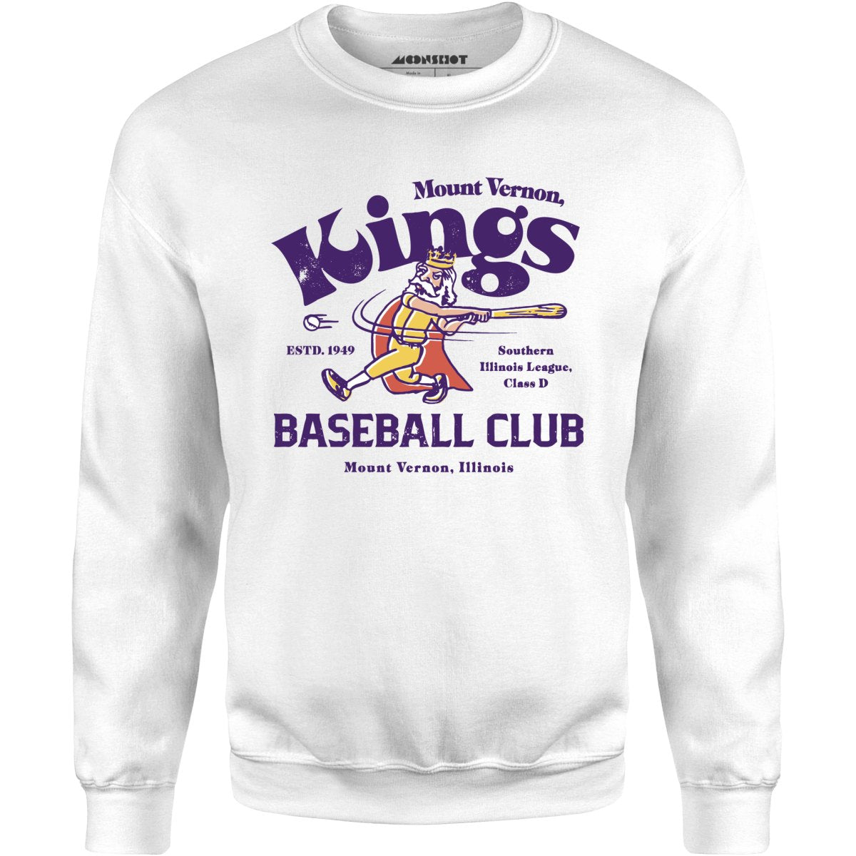 Mount Vernon Kings - Illinois - Vintage Defunct Baseball Teams - Unisex Sweatshirt