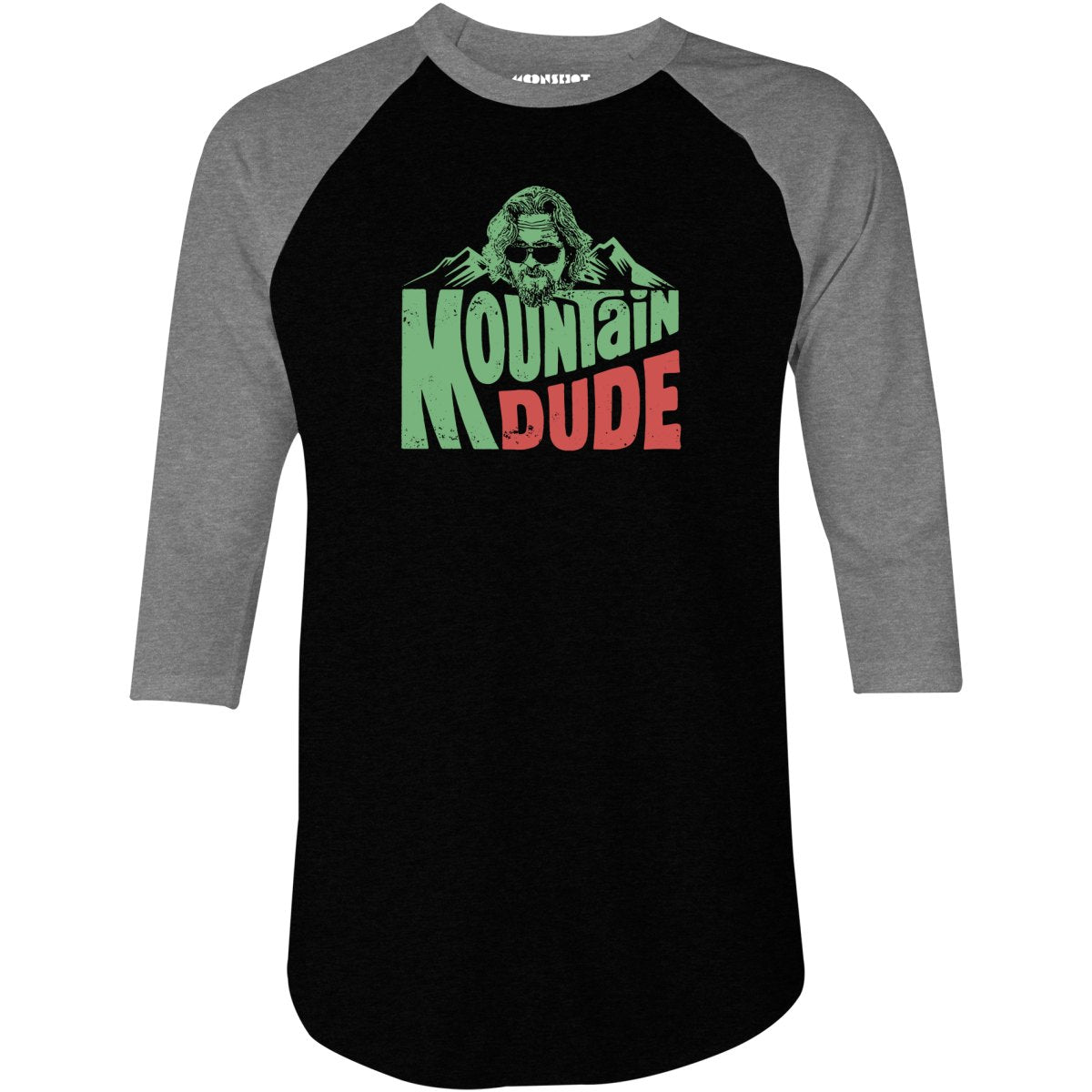 Mountain Dude - 3/4 Sleeve Raglan T-Shirt
