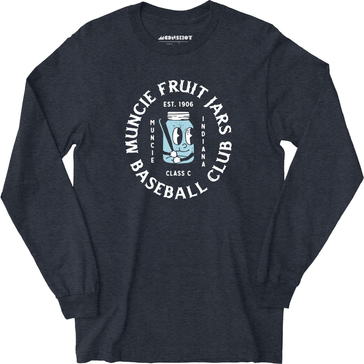 Muncie Fruit Jars - Indiana - Vintage Defunct Baseball Teams - Long Sleeve T-Shirt