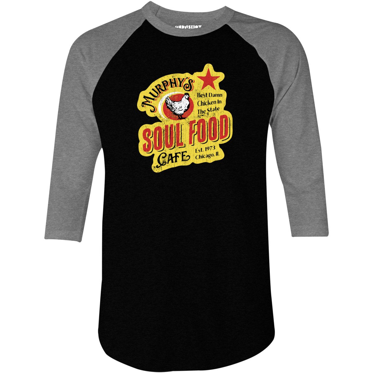 Murphy's Soul Food Cafe - 3/4 Sleeve Raglan T-Shirt