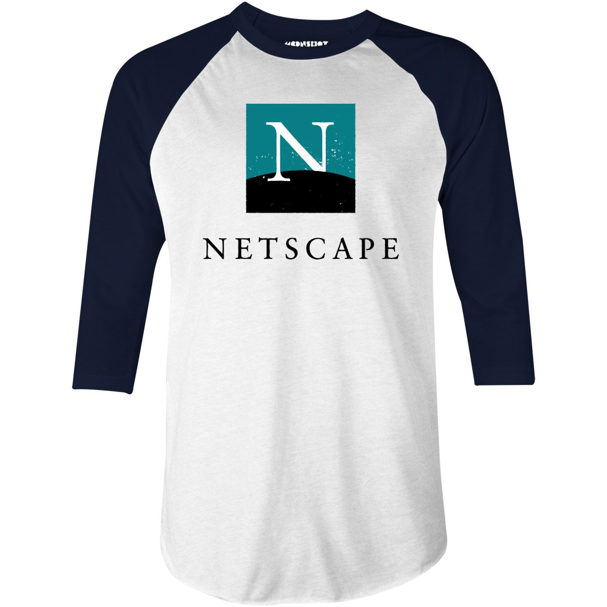 Netscape - Vintage Internet - 3/4 Sleeve Raglan T-Shirt