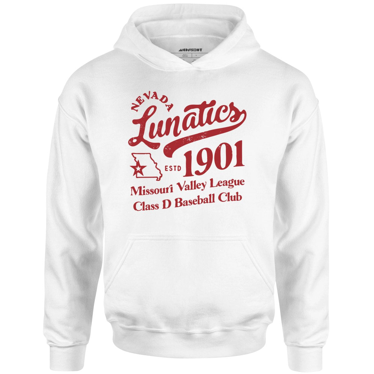 Nevada Lunatics - Missouri - Vintage Defunct Baseball Teams - Unisex Hoodie