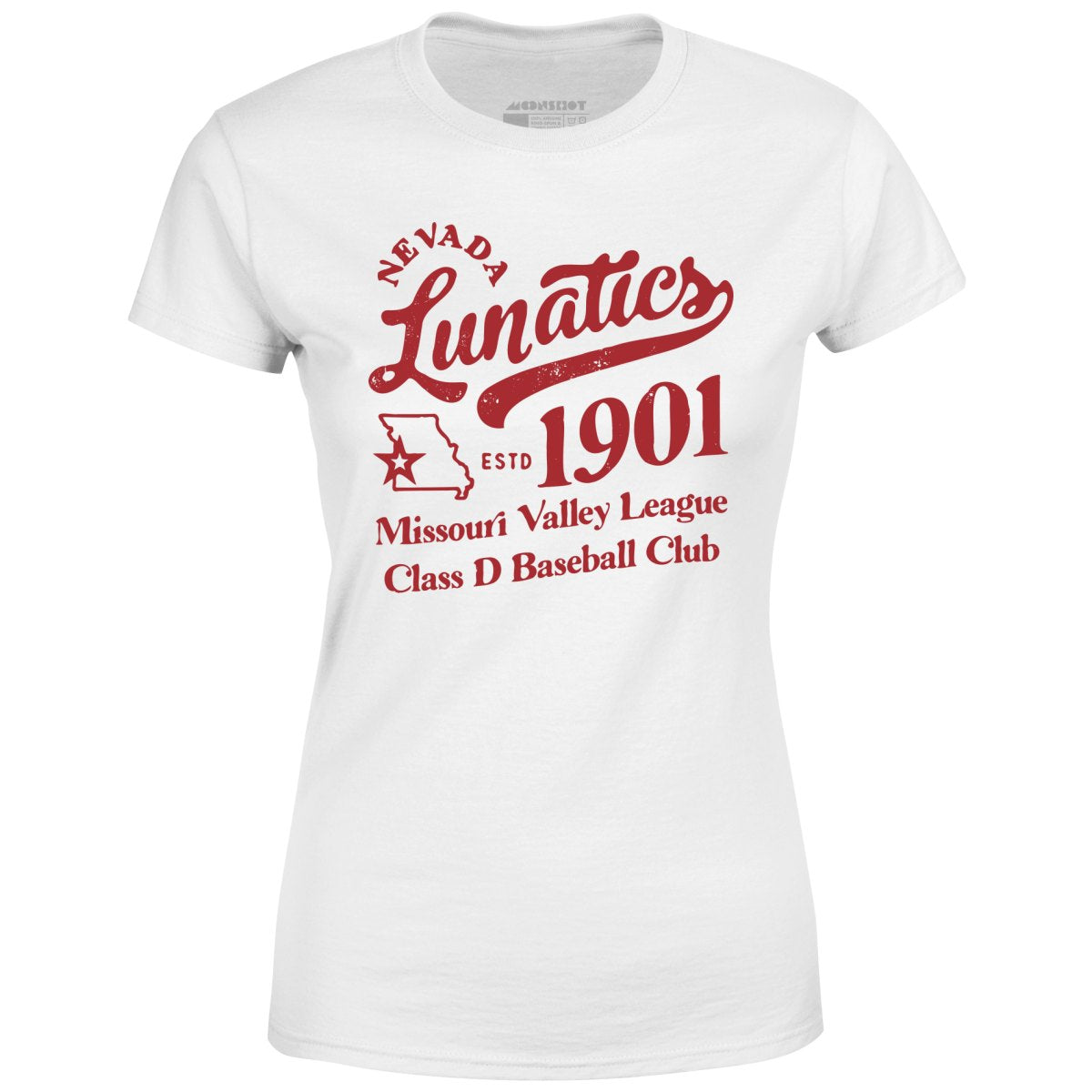 Nevada Lunatics - Missouri - Vintage Defunct Baseball Teams - Women's T-Shirt