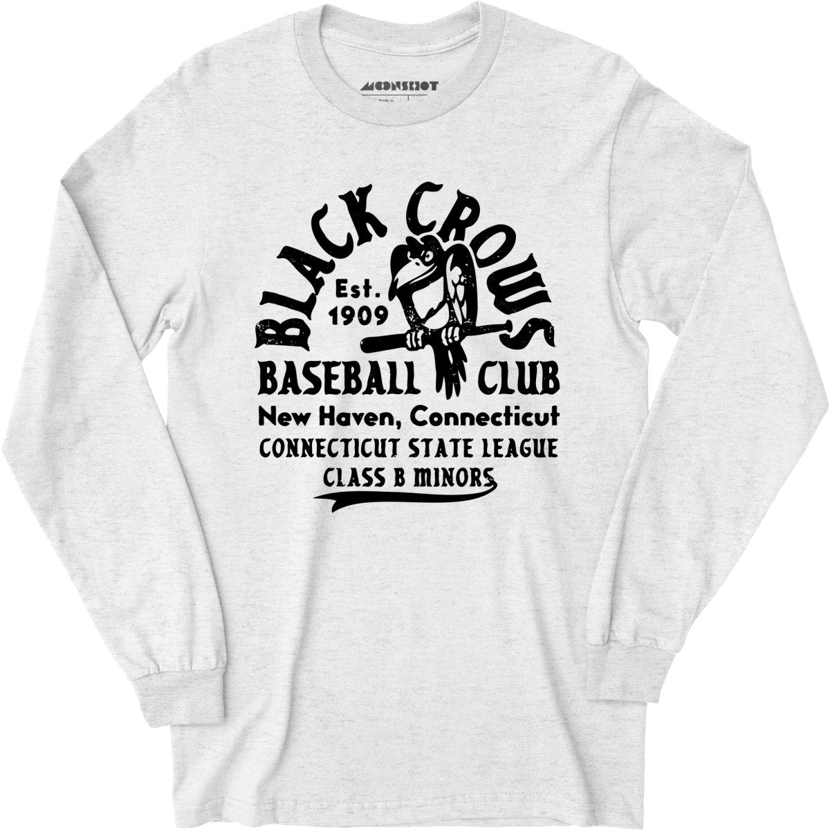 New Haven Black Crows - Connecticut - Vintage Defunct Baseball Teams - Long Sleeve T-Shirt