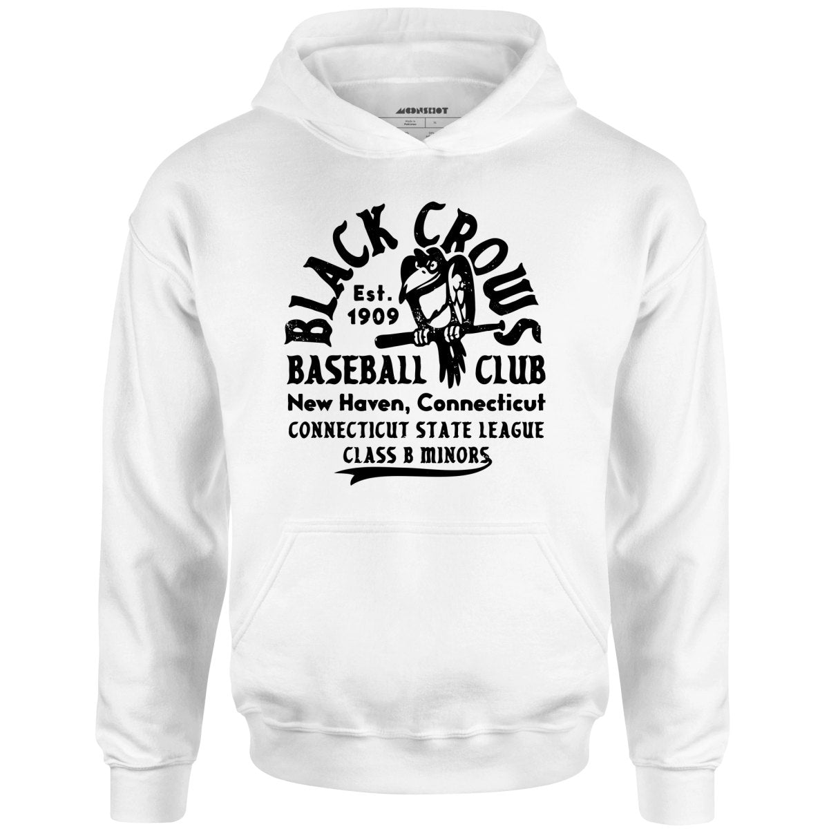 New Haven Black Crows - Connecticut - Vintage Defunct Baseball Teams - Unisex Hoodie