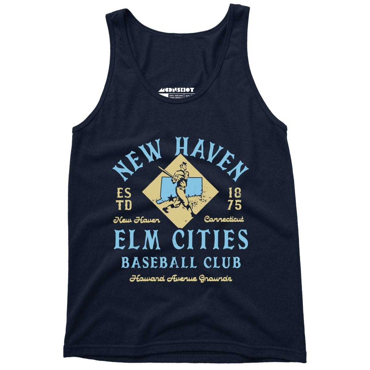 New Haven Elm Cities - Connecticut - Vintage Defunct Baseball Teams - Unisex Tank Top
