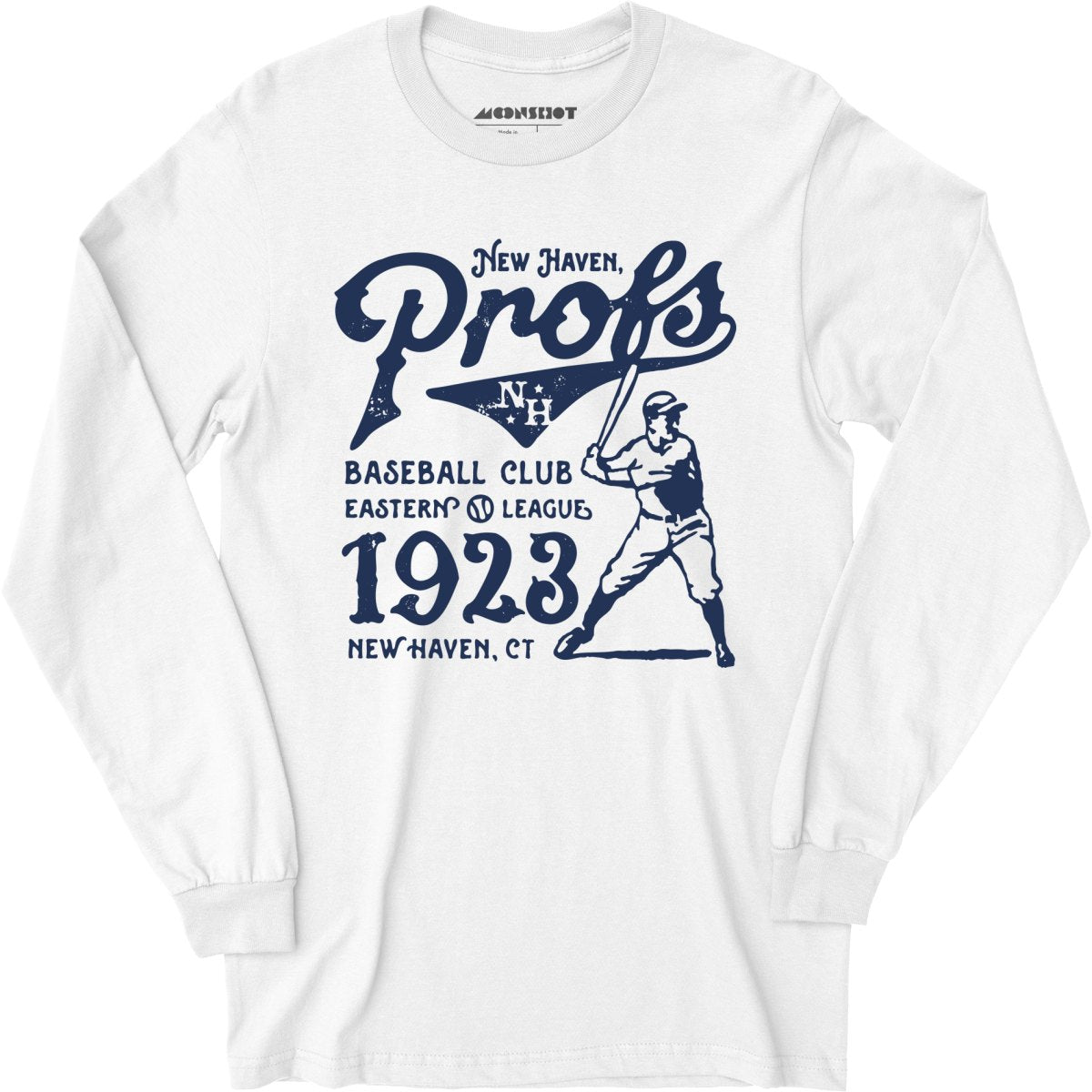 New Haven Profs - Connecticut - Vintage Defunct Baseball Teams - Long Sleeve T-Shirt