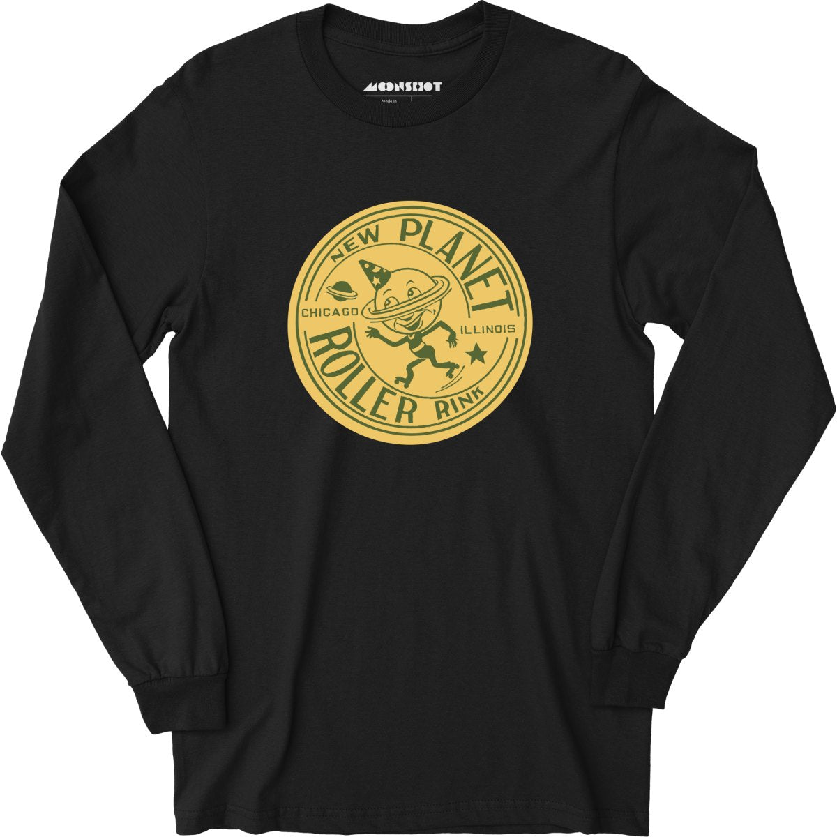 New Planet - Chicago, IL - Vintage Roller Rink - Long Sleeve T-Shirt
