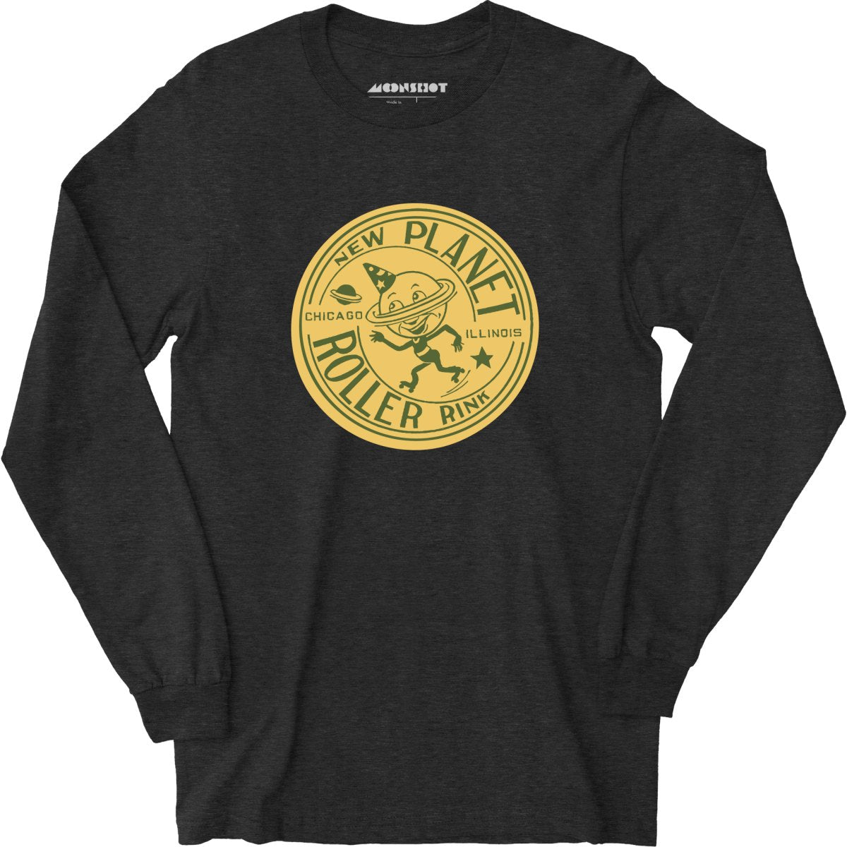 New Planet - Chicago, IL - Vintage Roller Rink - Long Sleeve T-Shirt