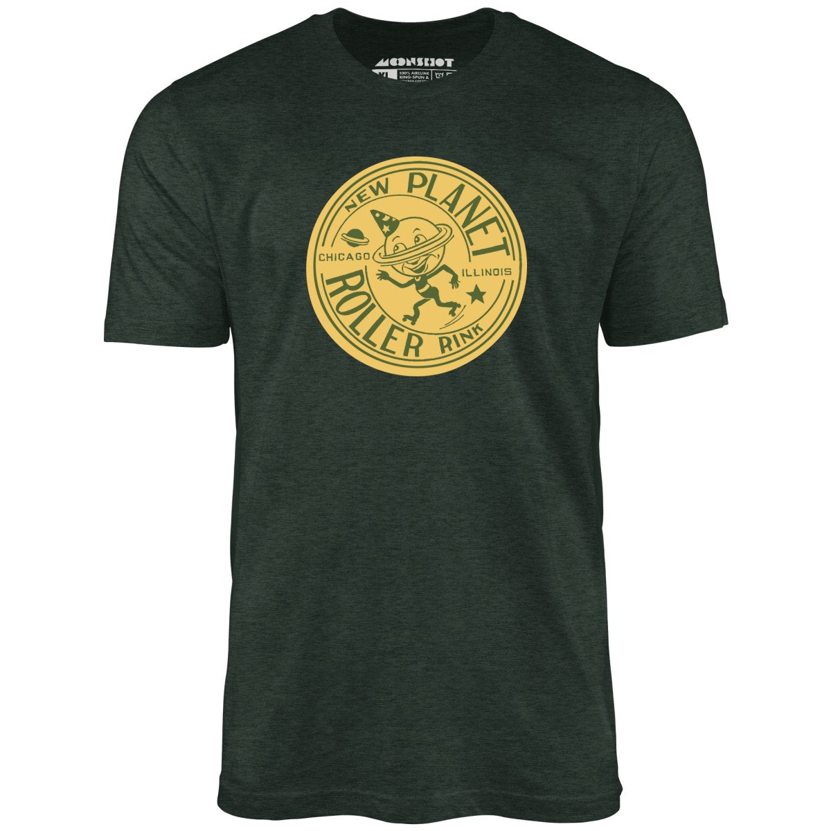 New Planet - Chicago, IL - Vintage Roller Rink - Unisex T-Shirt