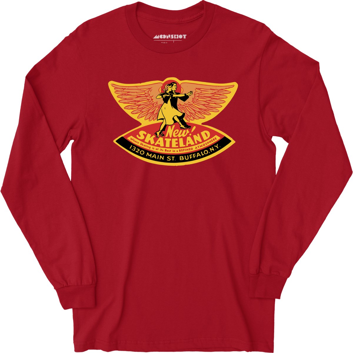 New Skateland - Buffalo, NY - Vintage Roller Rink - Long Sleeve T-Shirt