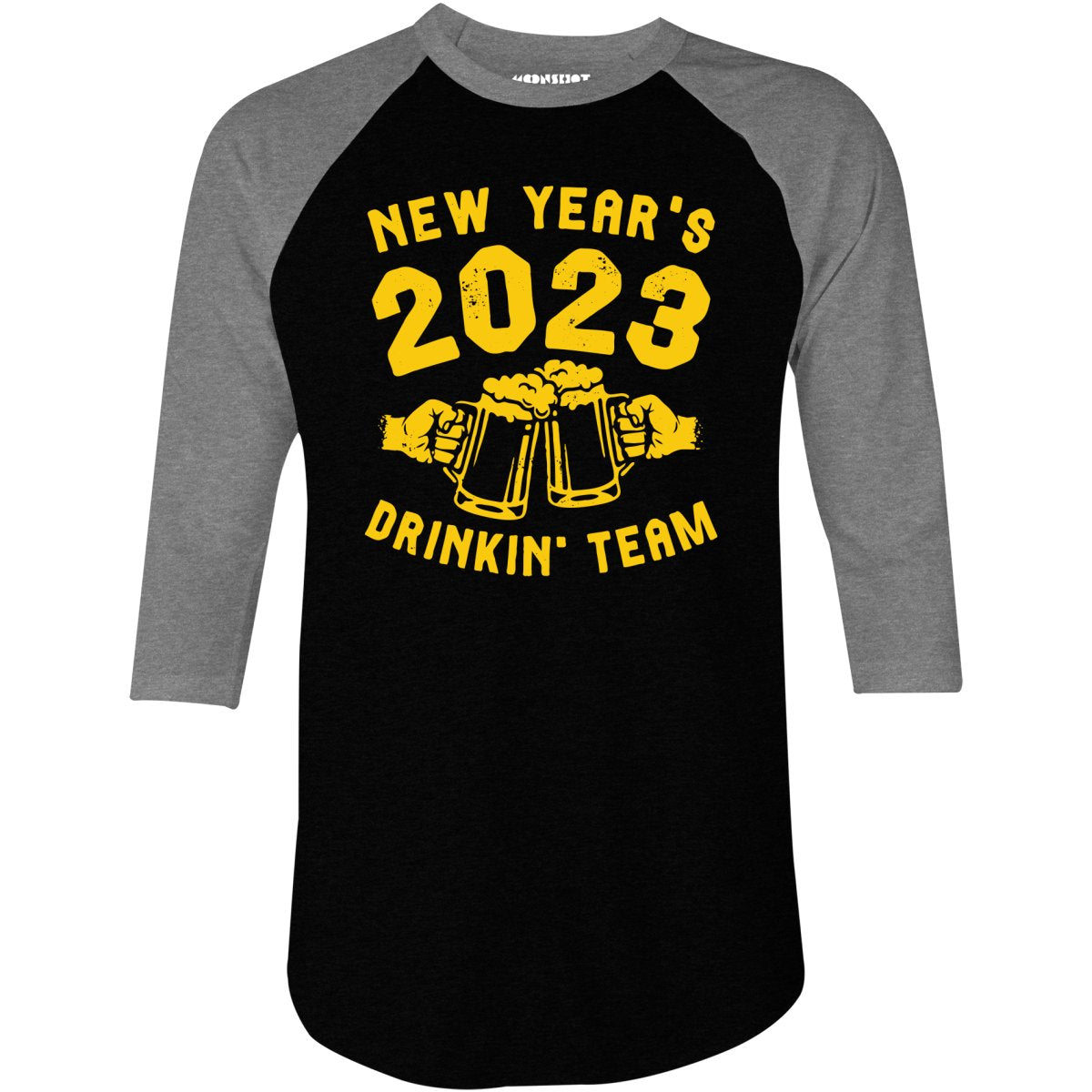 New Year's 2023 Drinkin' Team - 3/4 Sleeve Raglan T-Shirt