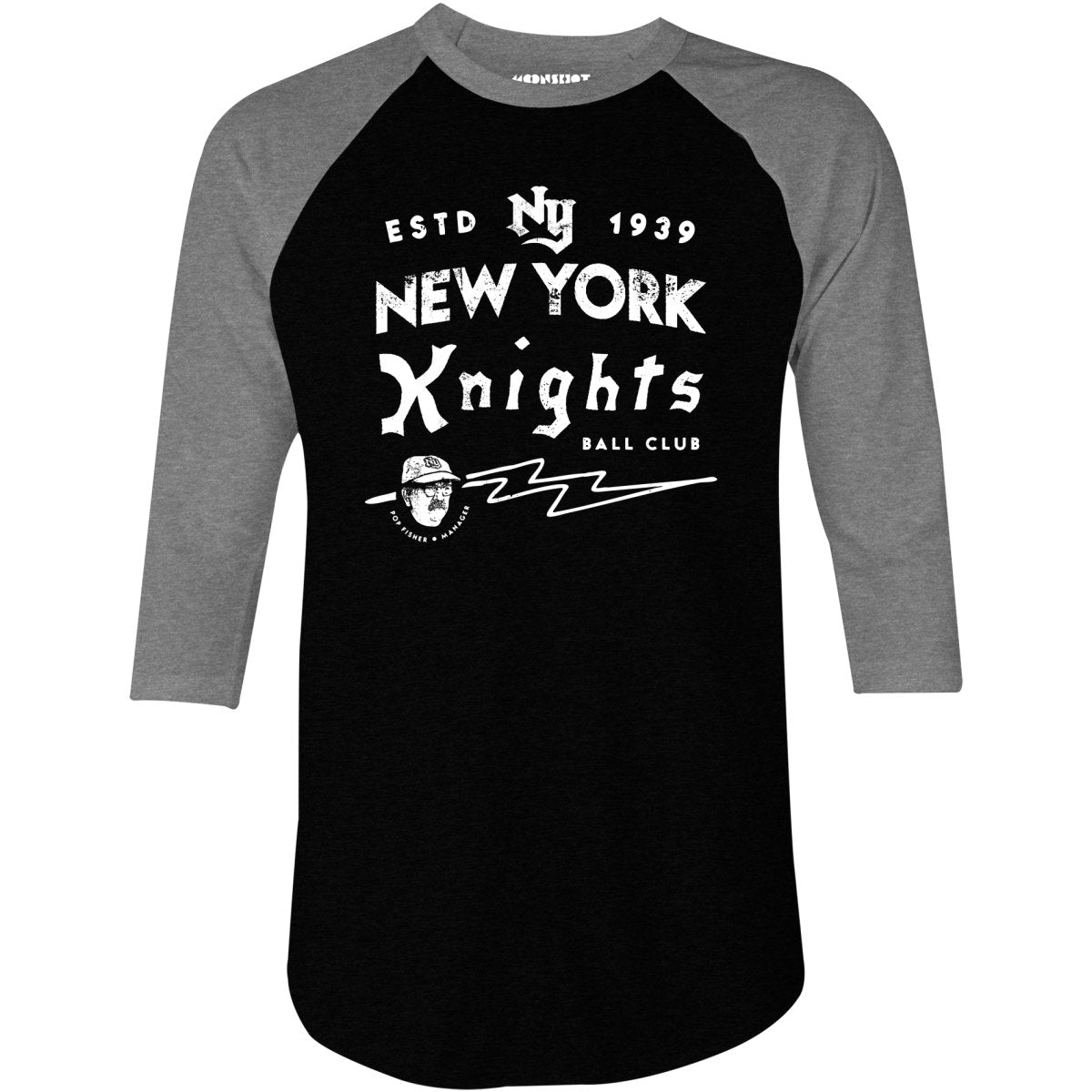 New York Knights Ball Club - 3/4 Sleeve Raglan T-Shirt