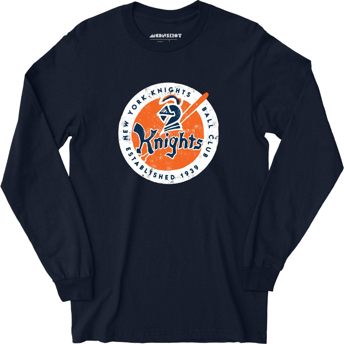 New York Knights Ball Club Patch - Long Sleeve T-Shirt