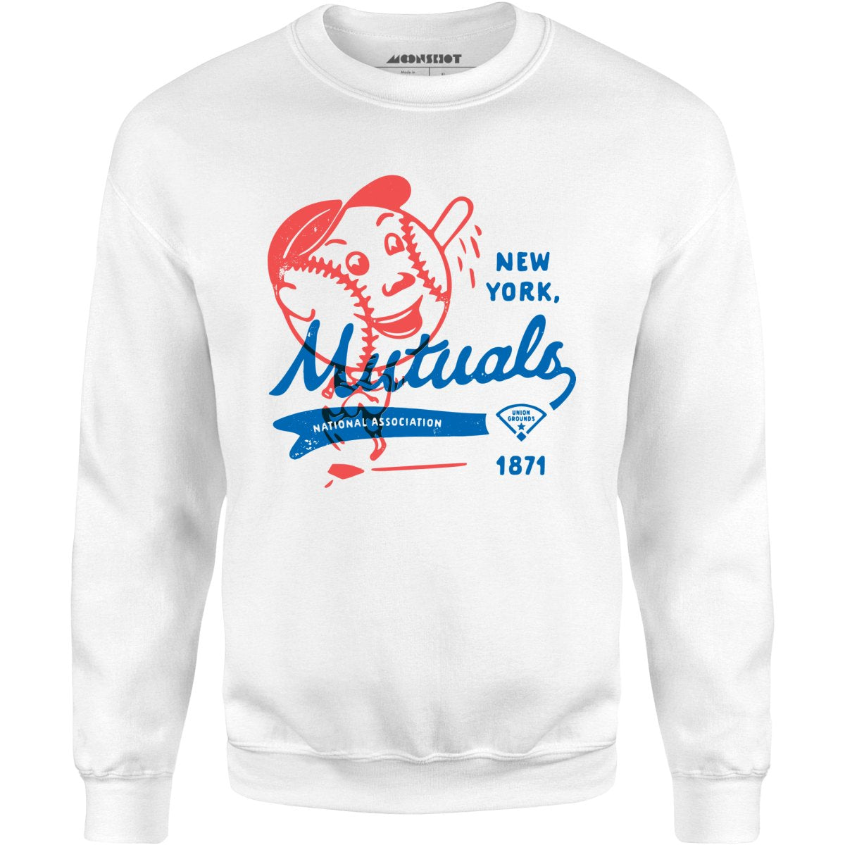 New York Mutuals - Vintage Defunct Baseball Teams - Unisex Sweatshirt