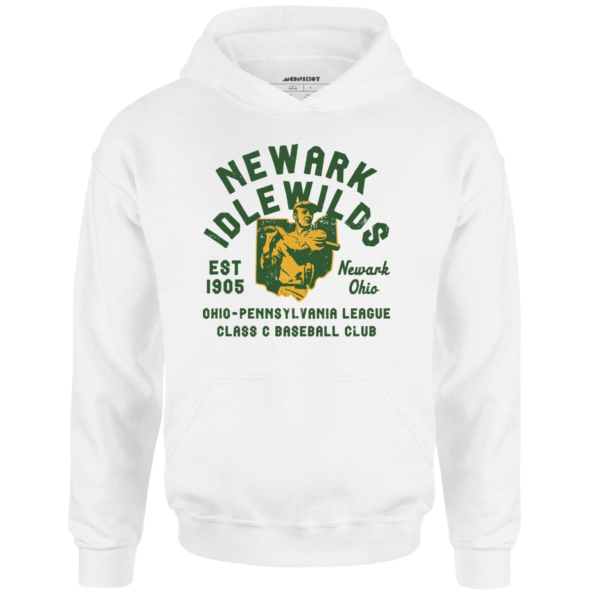 Newark Idlewilds - Ohio - Vintage Defunct Baseball Teams - Unisex Hoodie