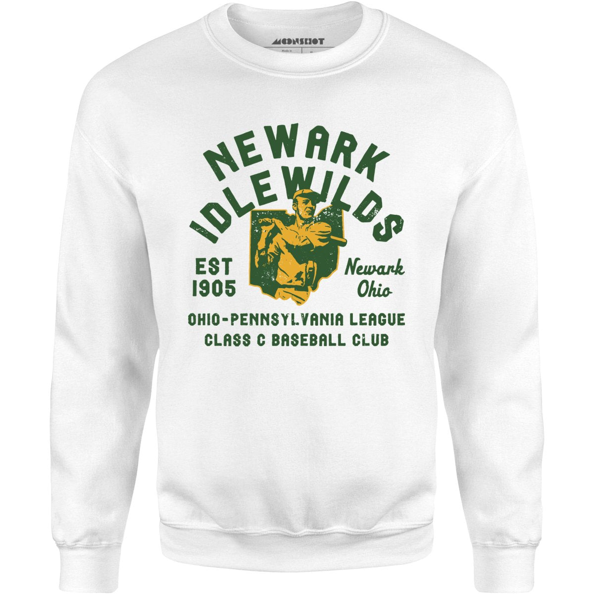 Newark Idlewilds - Ohio - Vintage Defunct Baseball Teams - Unisex Sweatshirt