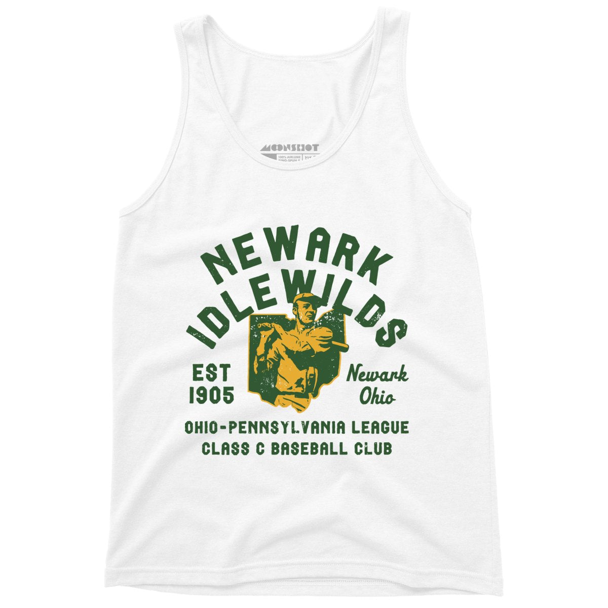 Newark Idlewilds - Ohio - Vintage Defunct Baseball Teams - Unisex Tank Top