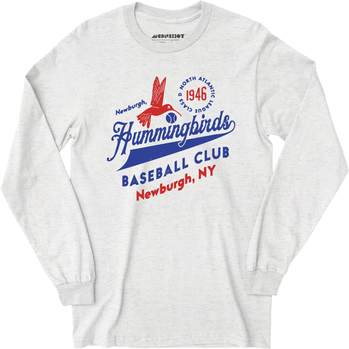 Newburgh Hummingbirds - New York - Vintage Defunct Baseball Teams - Long Sleeve T-Shirt