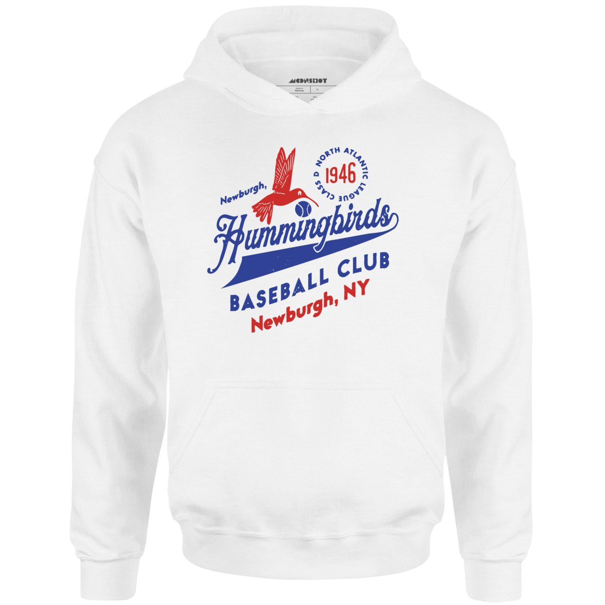 Newburgh Hummingbirds - New York - Vintage Defunct Baseball Teams - Unisex Hoodie