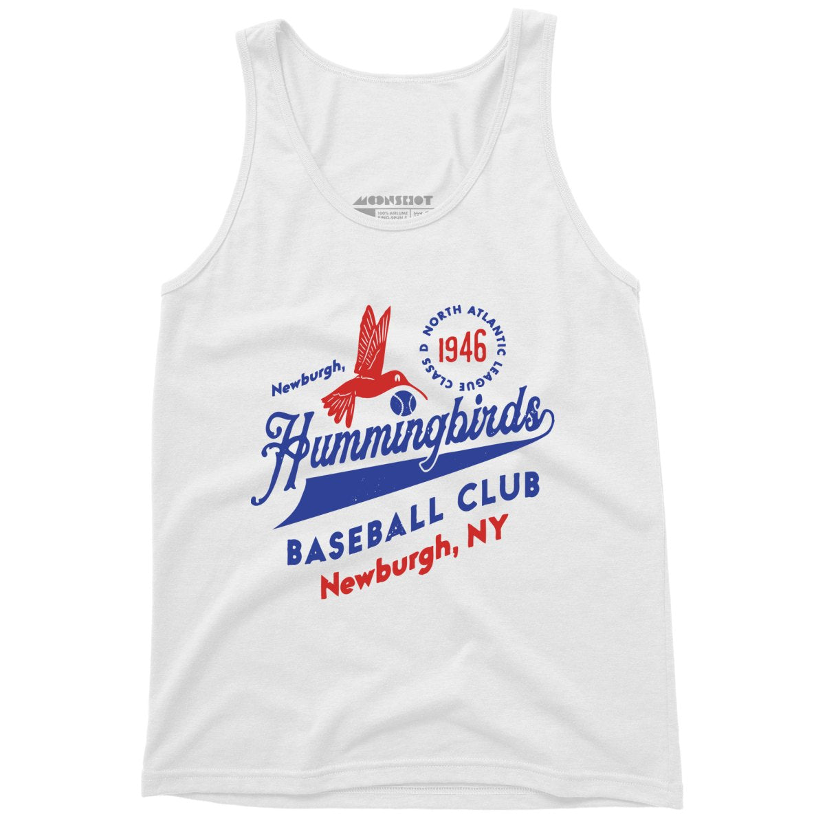 Newburgh Hummingbirds - New York - Vintage Defunct Baseball Teams - Unisex Tank Top