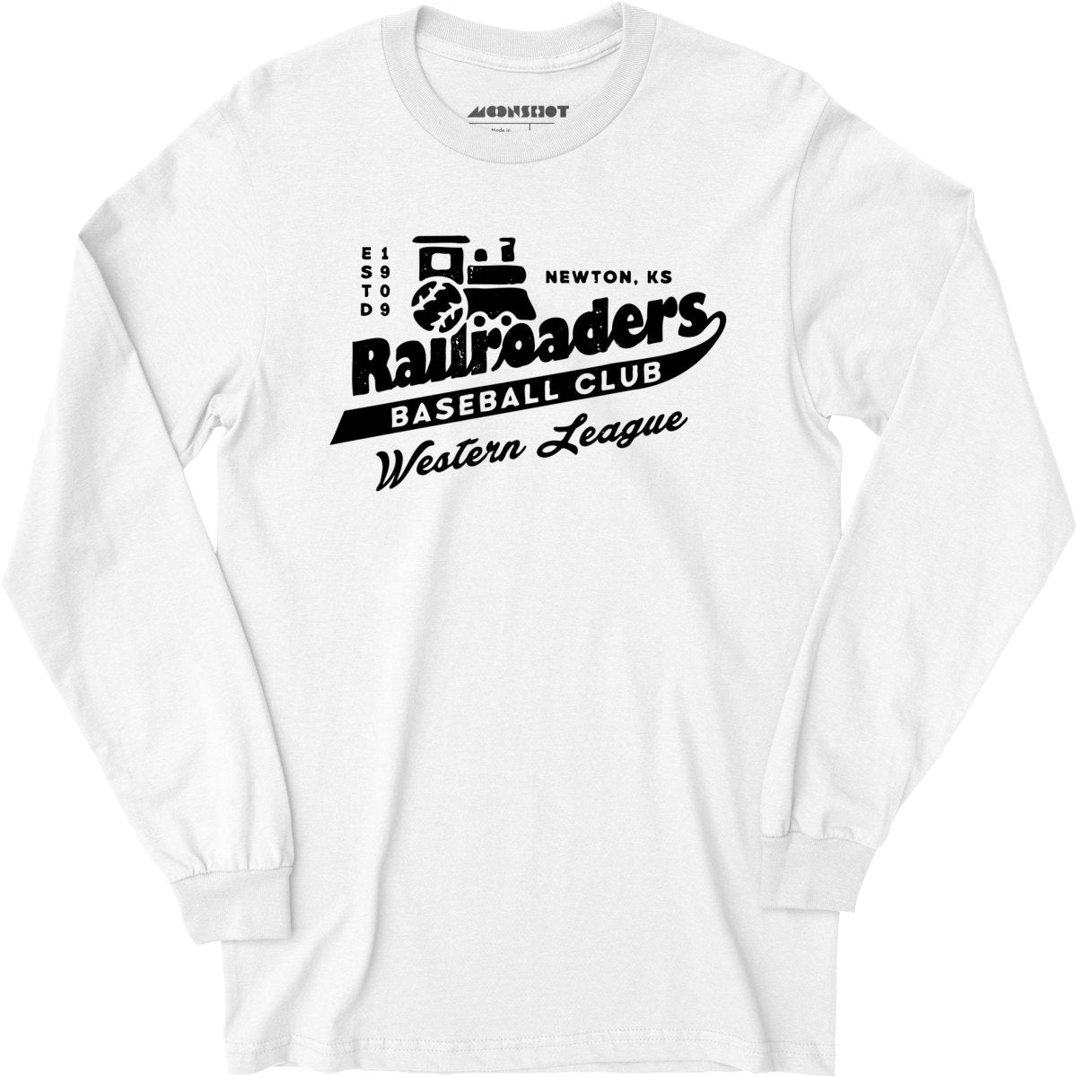 Newton Railroaders - Kansas - Vintage Defunct Baseball Teams - Long Sleeve T-Shirt