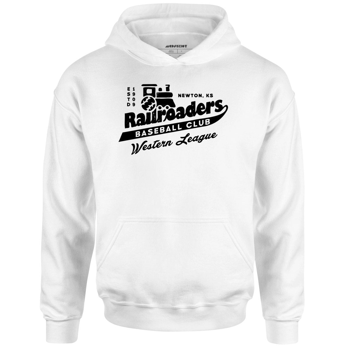 Newton Railroaders - Kansas - Vintage Defunct Baseball Teams - Unisex Hoodie