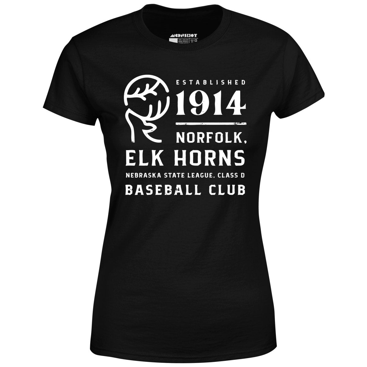 Norfolk Elk Horns - Nebraska - Vintage Defunct Baseball Teams - Women's T-Shirt