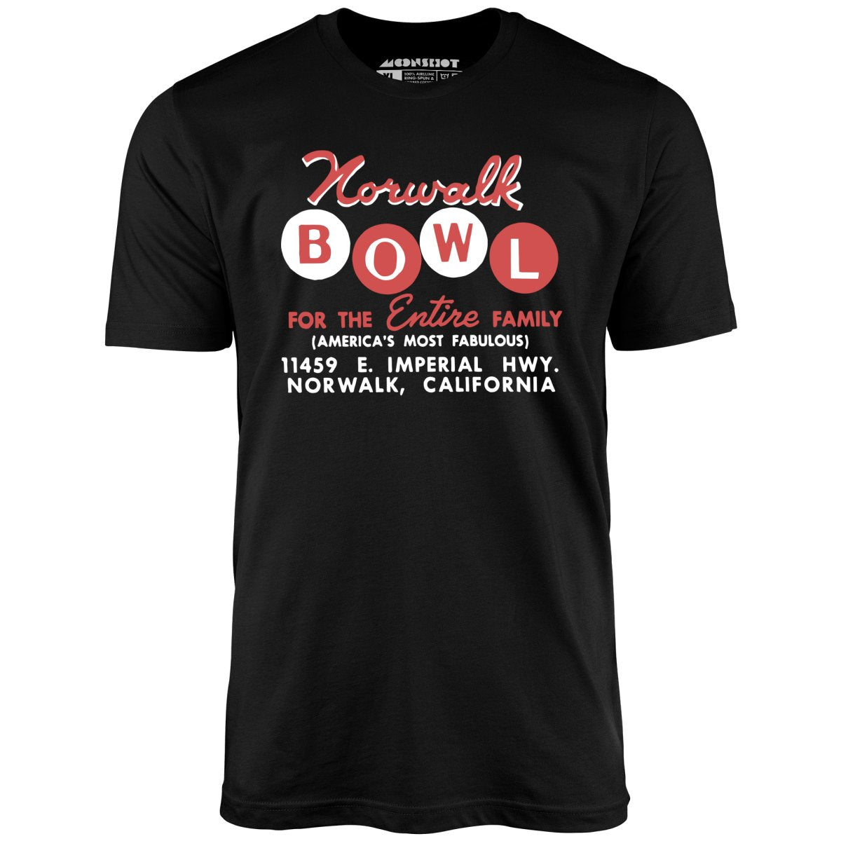 Norwalk Bowl - Norwalk, CA - Vintage Bowling Alley - Unisex T-Shirt