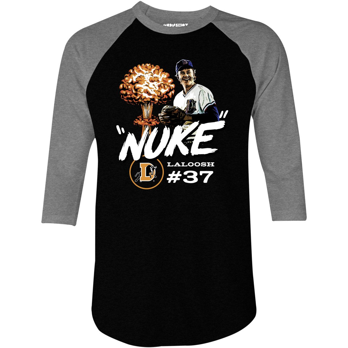 Nuke Laloosh Tribute - 3/4 Sleeve Raglan T-Shirt