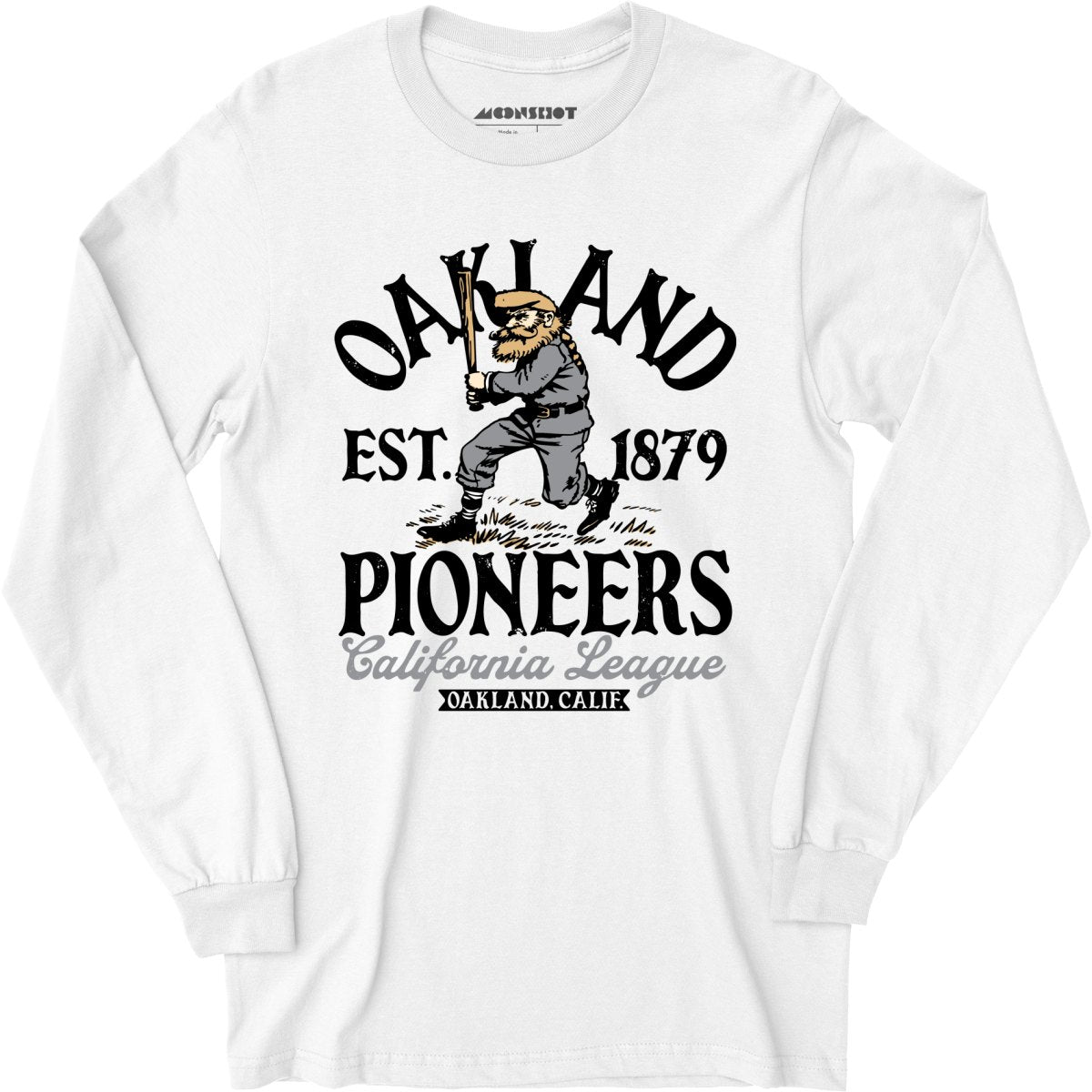Oakland Pioneers - California - Vintage Defunct Baseball Teams - Long Sleeve T-Shirt