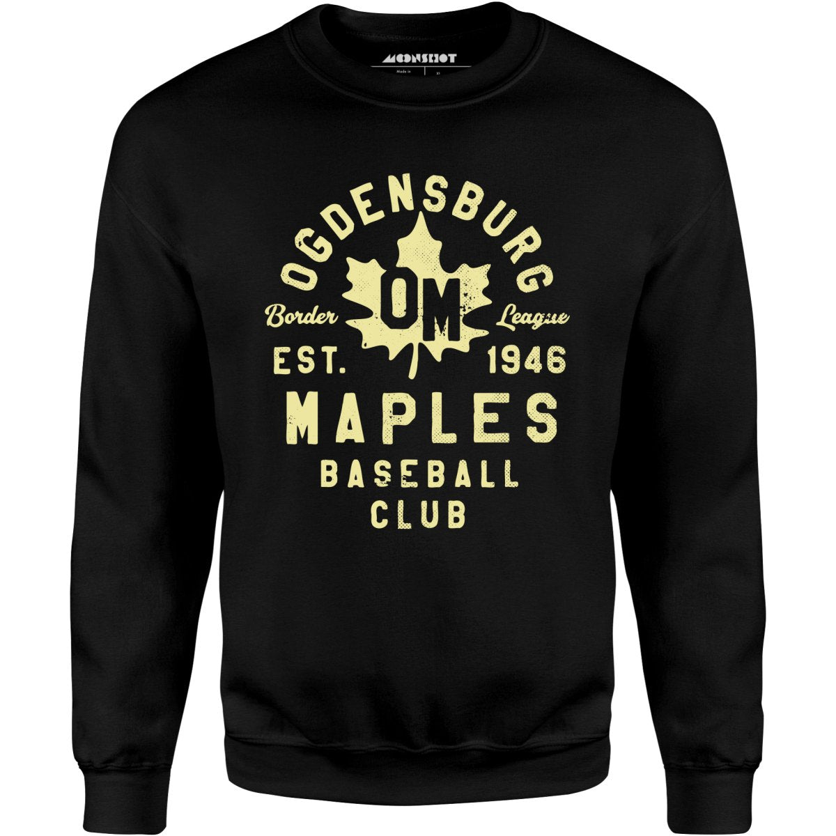 Ogdensburg Maples - New York - Vintage Defunct Baseball Teams - Unisex Sweatshirt