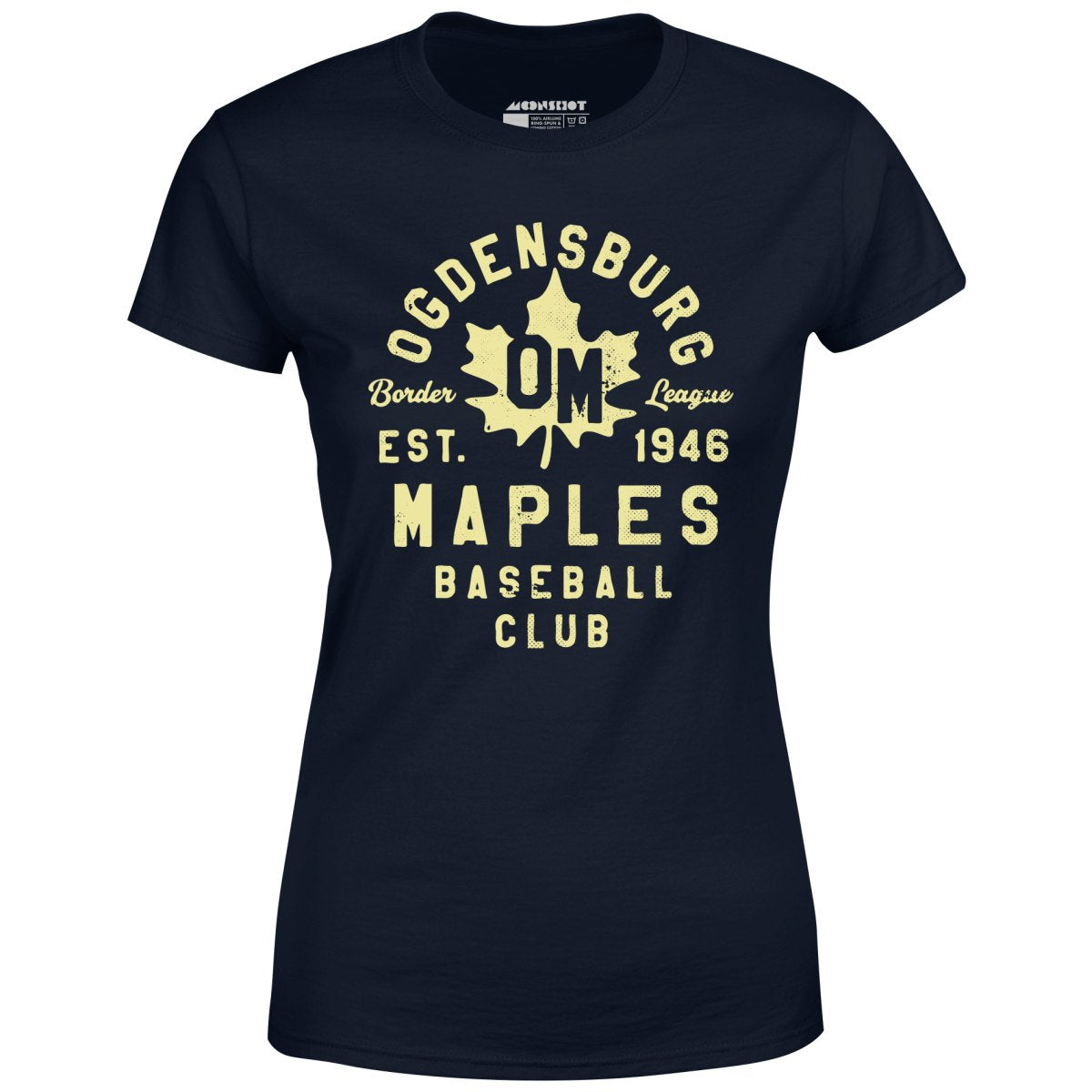 Ogdensburg Maples - New York - Vintage Defunct Baseball Teams - Women's T-Shirt