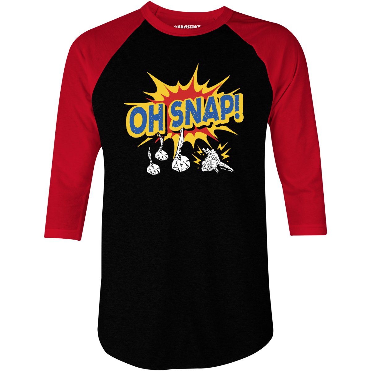 Oh Snap! - 3/4 Sleeve Raglan T-Shirt