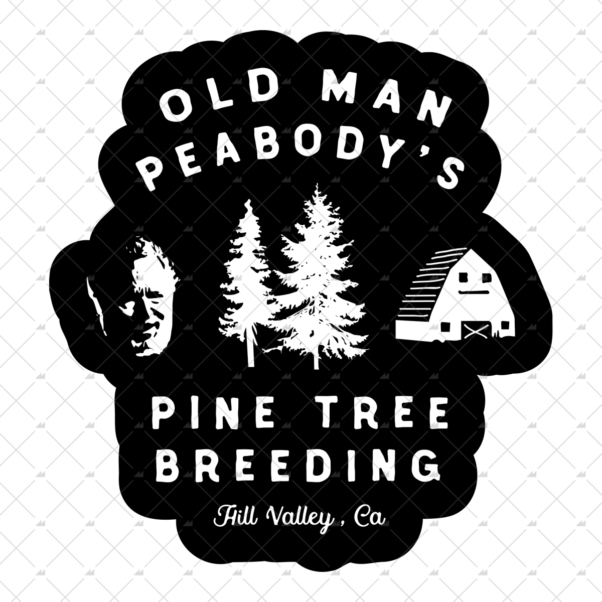 Old Man Peabody's Pine Tree Breeding - Sticker