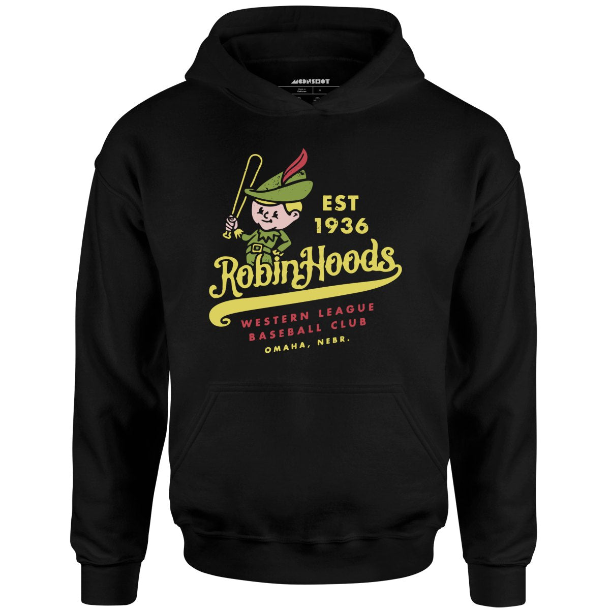 Omaha Robin Hoods - Nebraska - Vintage Defunct Baseball Teams - Unisex Hoodie