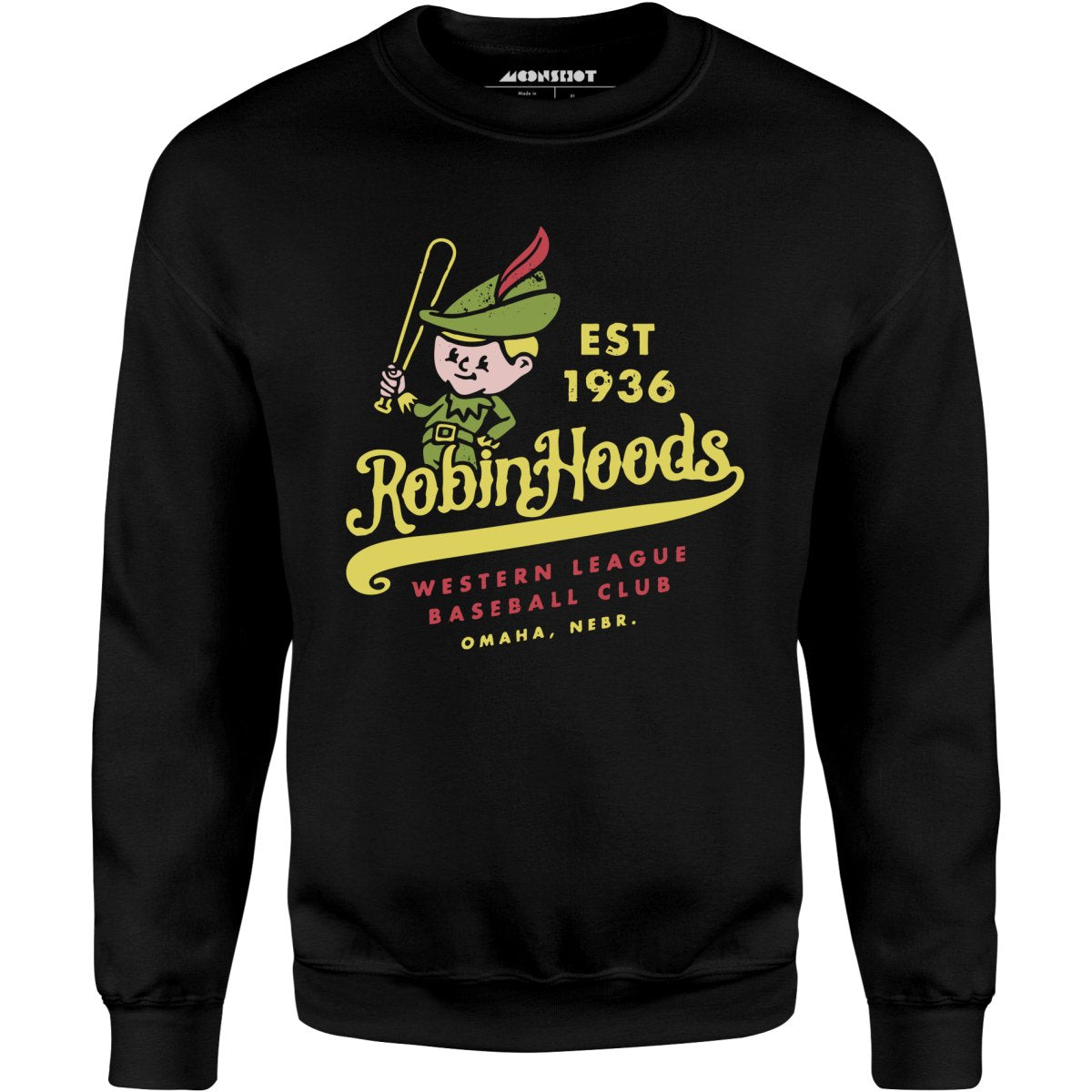 Omaha Robin Hoods - Nebraska - Vintage Defunct Baseball Teams - Unisex Sweatshirt