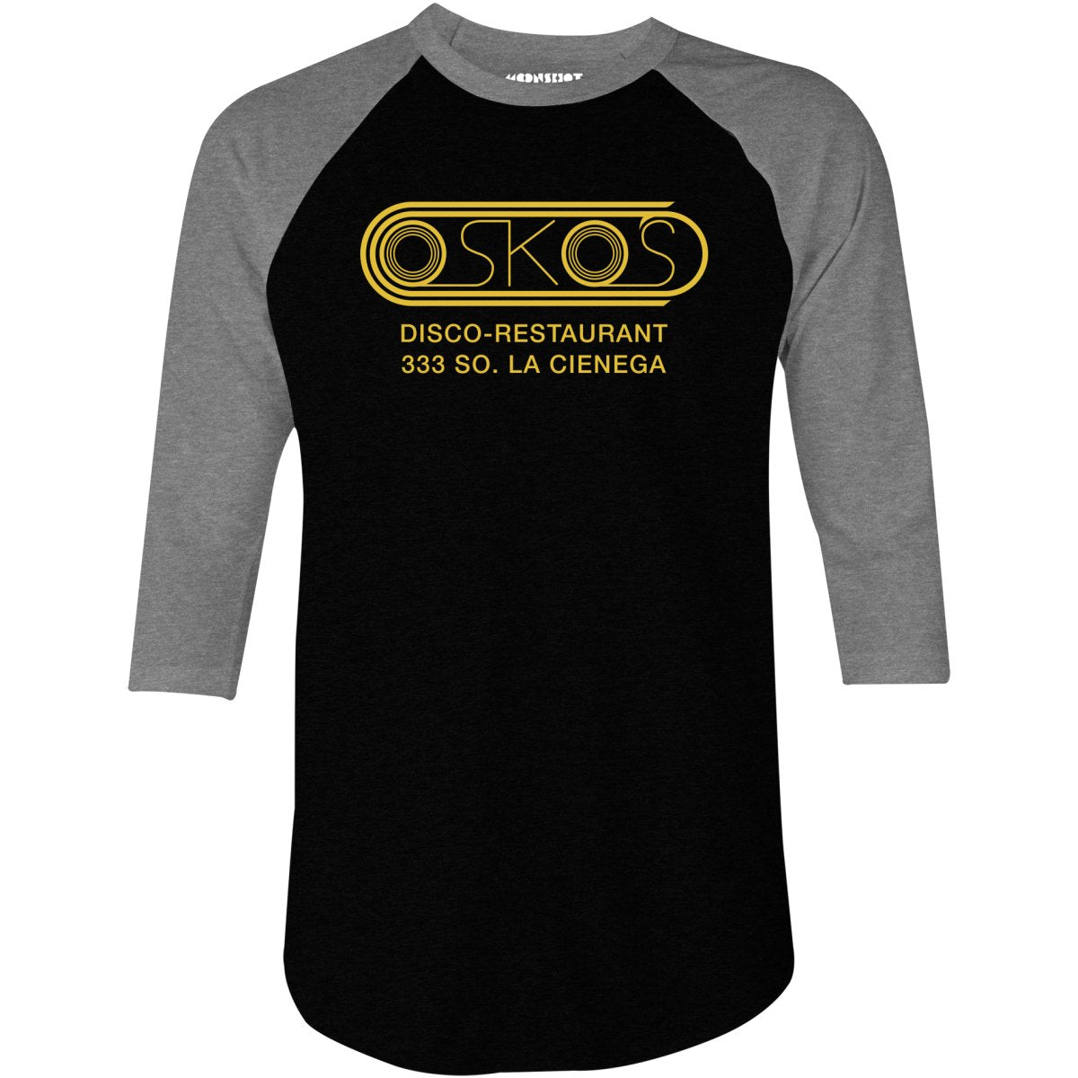 Osko's - Los Angeles, CA - Vintage Nightclub - 3/4 Sleeve Raglan T-Shirt