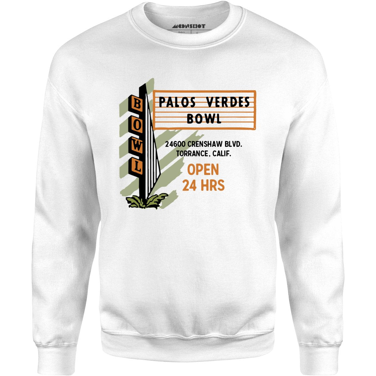 Palos Verdes Bowl - Torrance, CA - Vintage Bowling Alley - Unisex Sweatshirt
