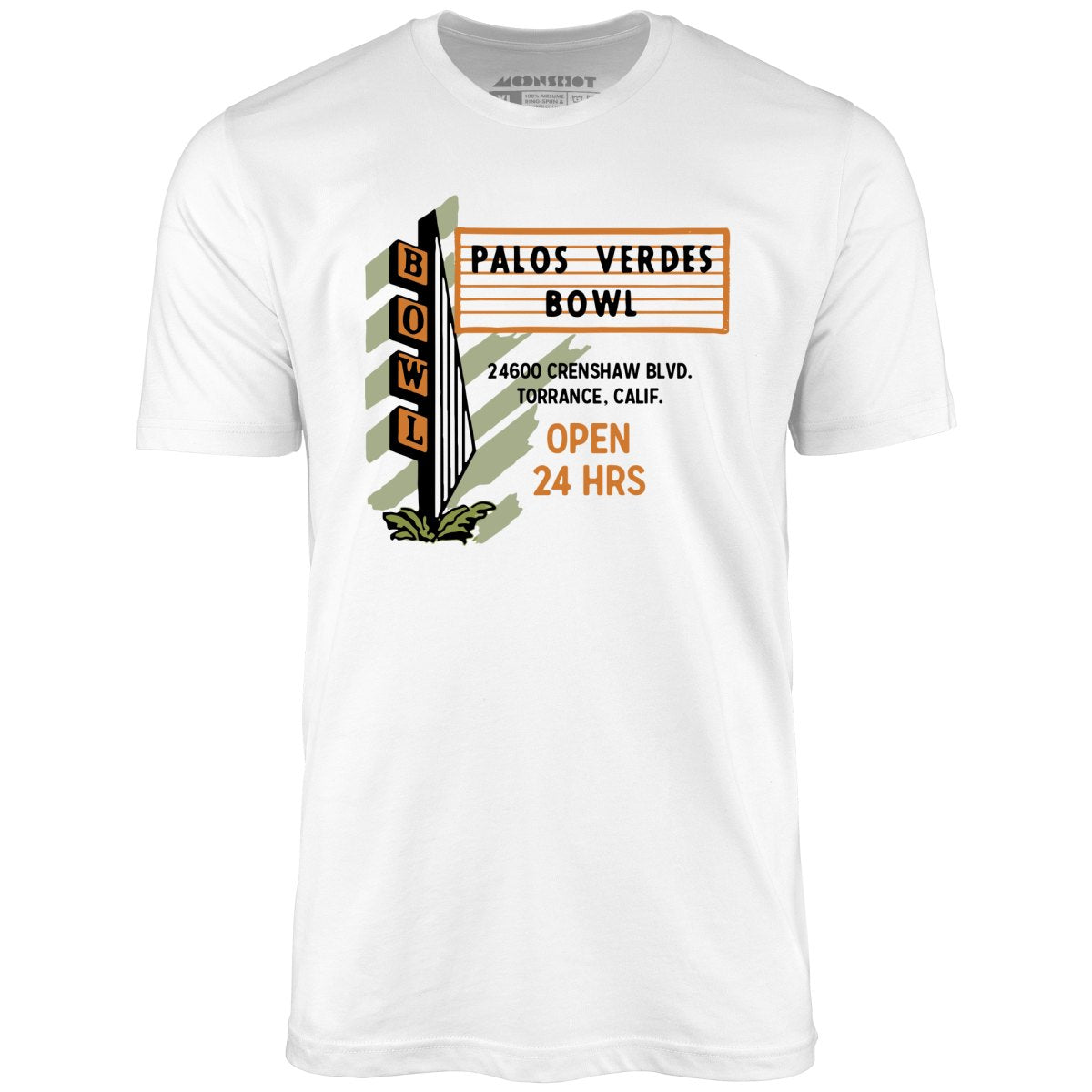 Palos Verdes Bowl - Torrance, CA - Vintage Bowling Alley - Unisex T-Shirt
