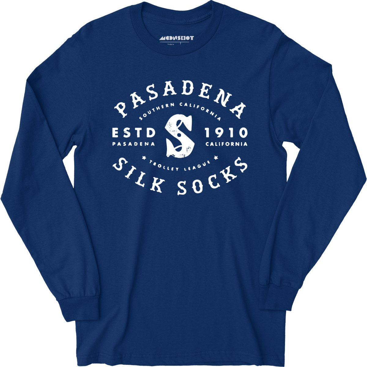 Pasadena Silk Socks - California - Vintage Defunct Baseball Teams - Long Sleeve T-Shirt